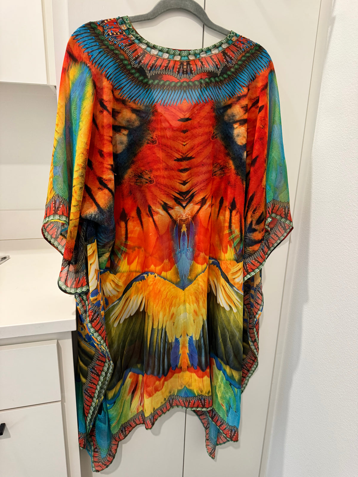 True Colors Colorful Parrot Print Tunic