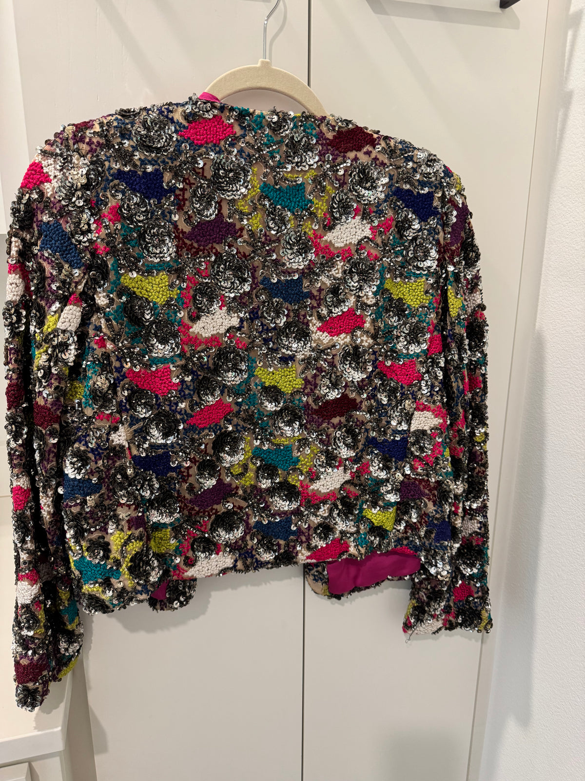 Alice + Olivia Multicolor Sequin Blazer Jacket