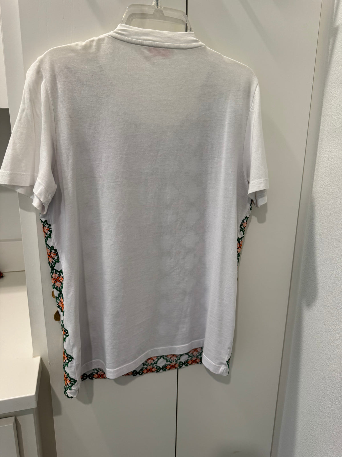 Tory Burch Geometric Print Short Sleeve Blouse