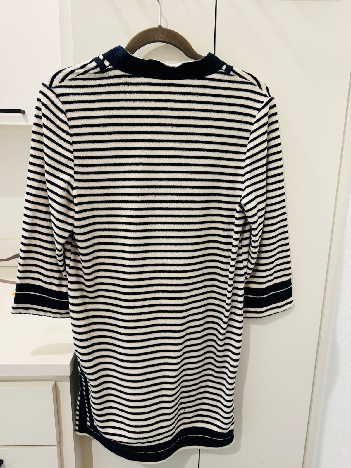 Tory Burch Striped Tunic with Lace Trim