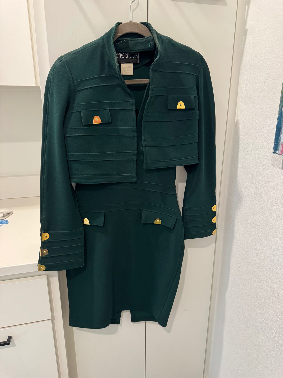 Approppos Vintage 2-Piece Halter Dress w/ Jacket