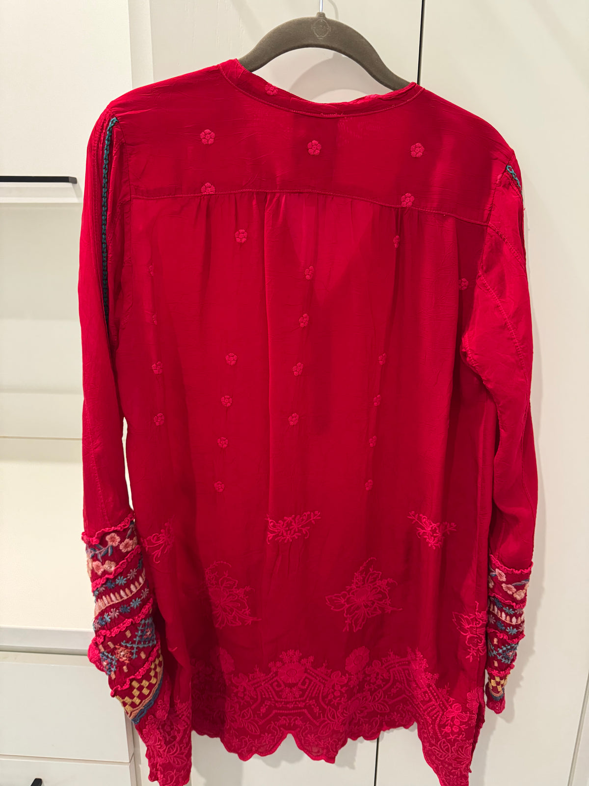 Johnny Was Embroidered Long Sleeve Tunic