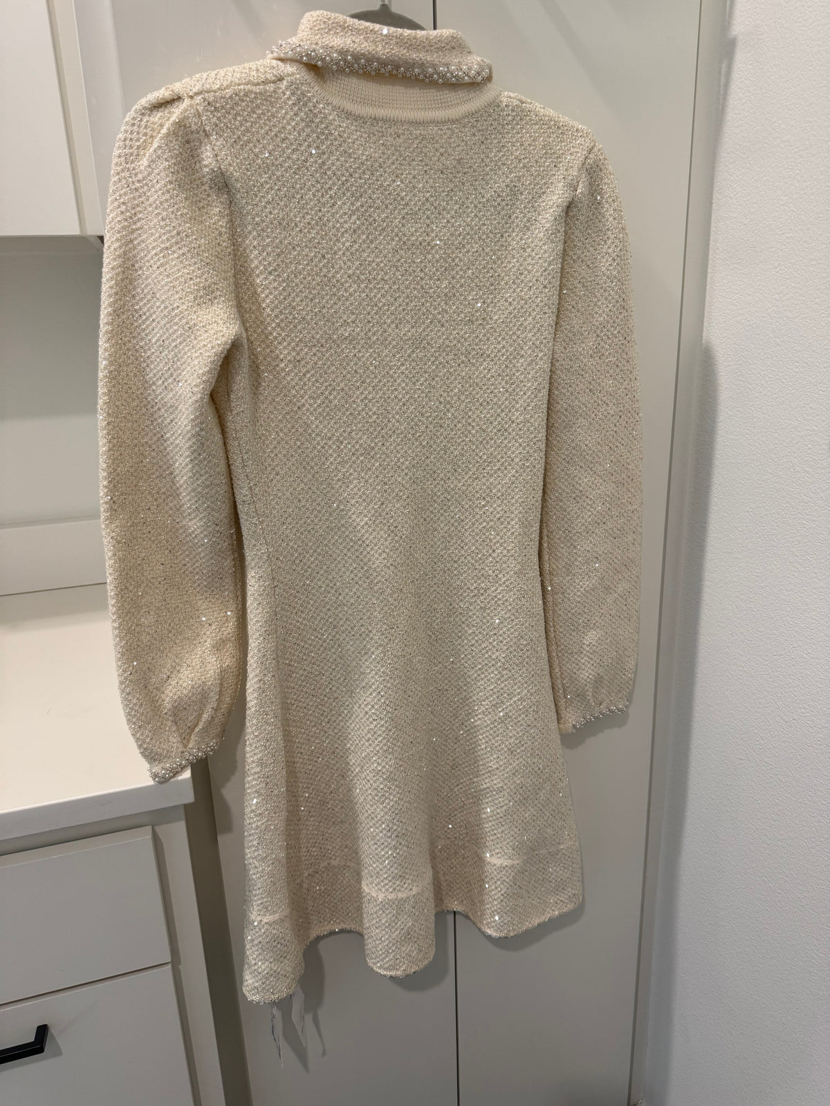 Miss Rosier Cream Tweed Double Breasted Jacket Dress