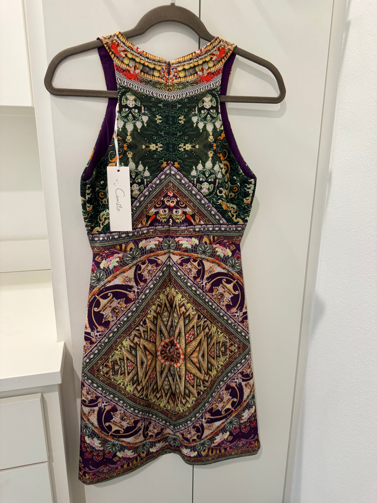 Camilla Multicolor Ornate Beaded Tank Dress