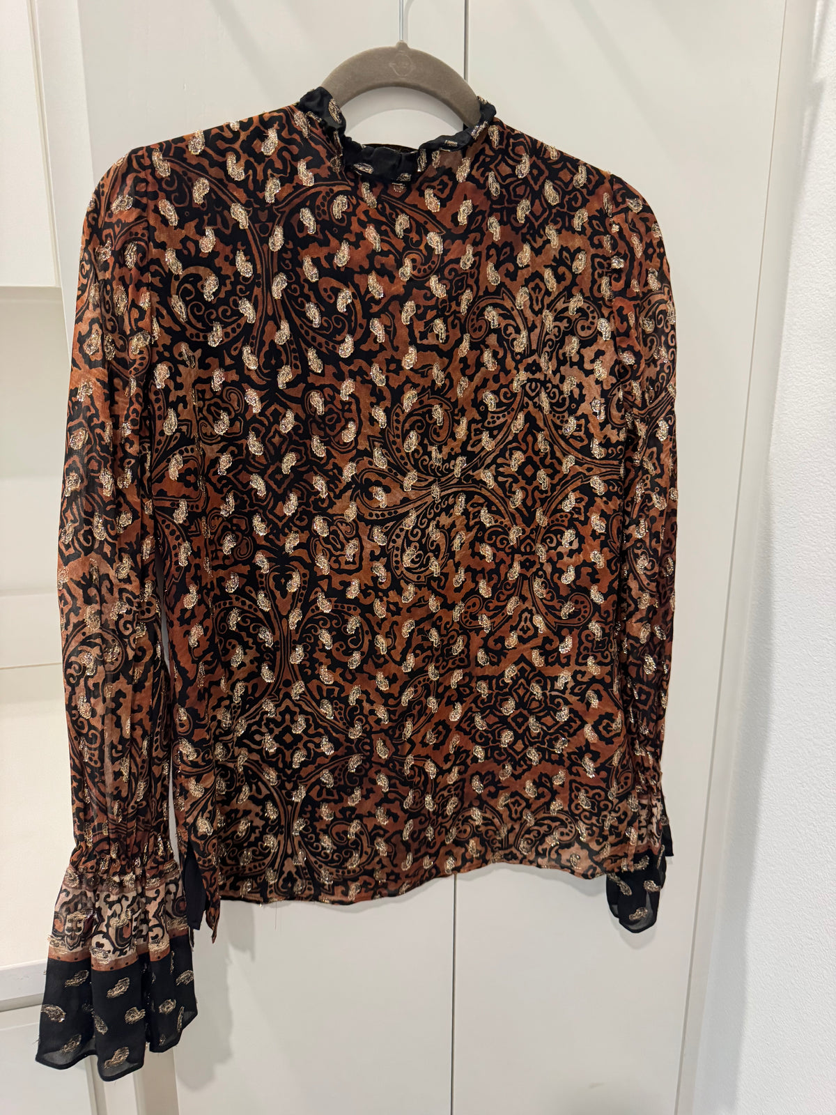 Kobi Halperin Paisley Print Button-Up Blouse
