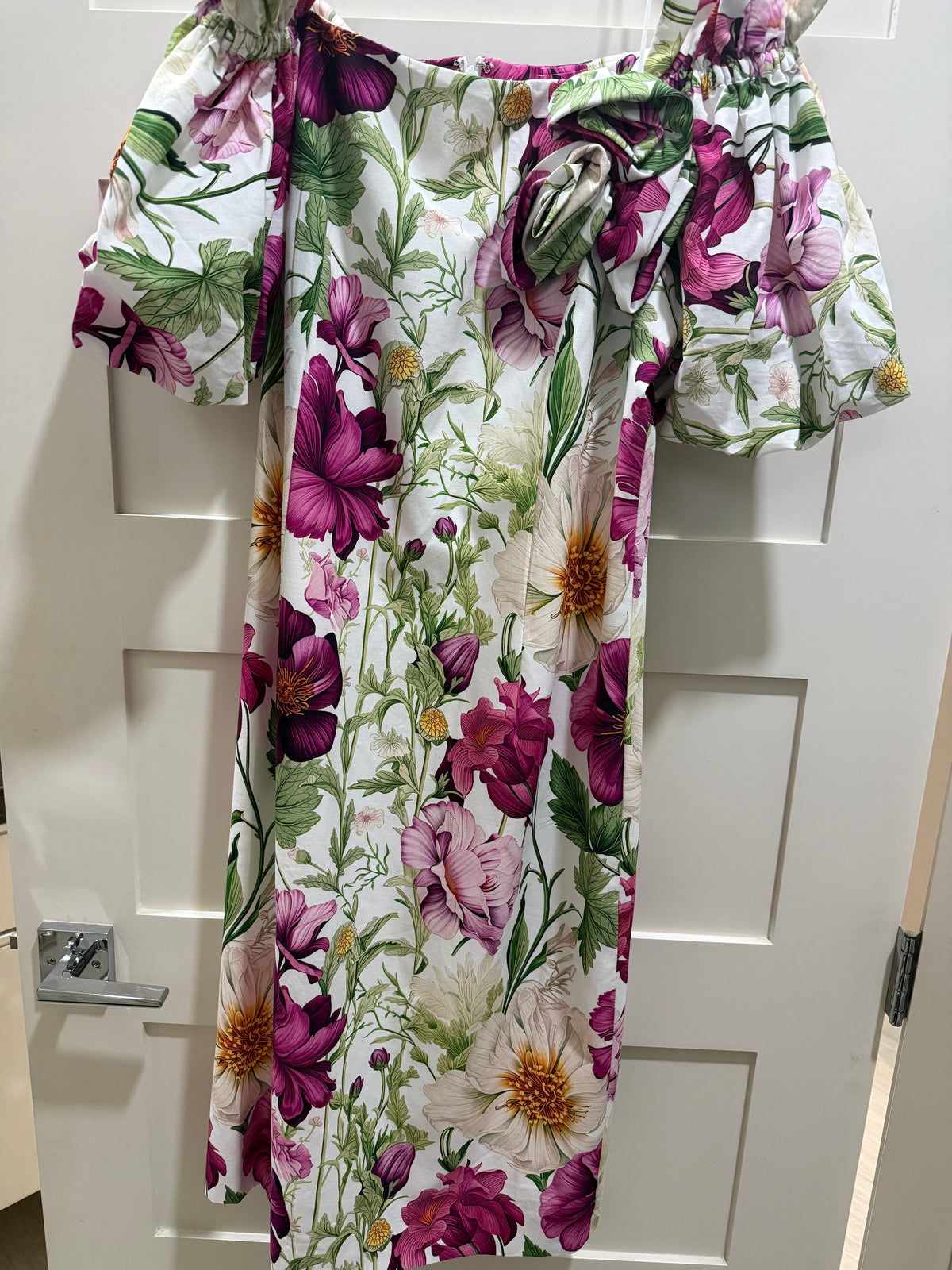 Teri Jon Floral Off-Shoulder Tube Dress