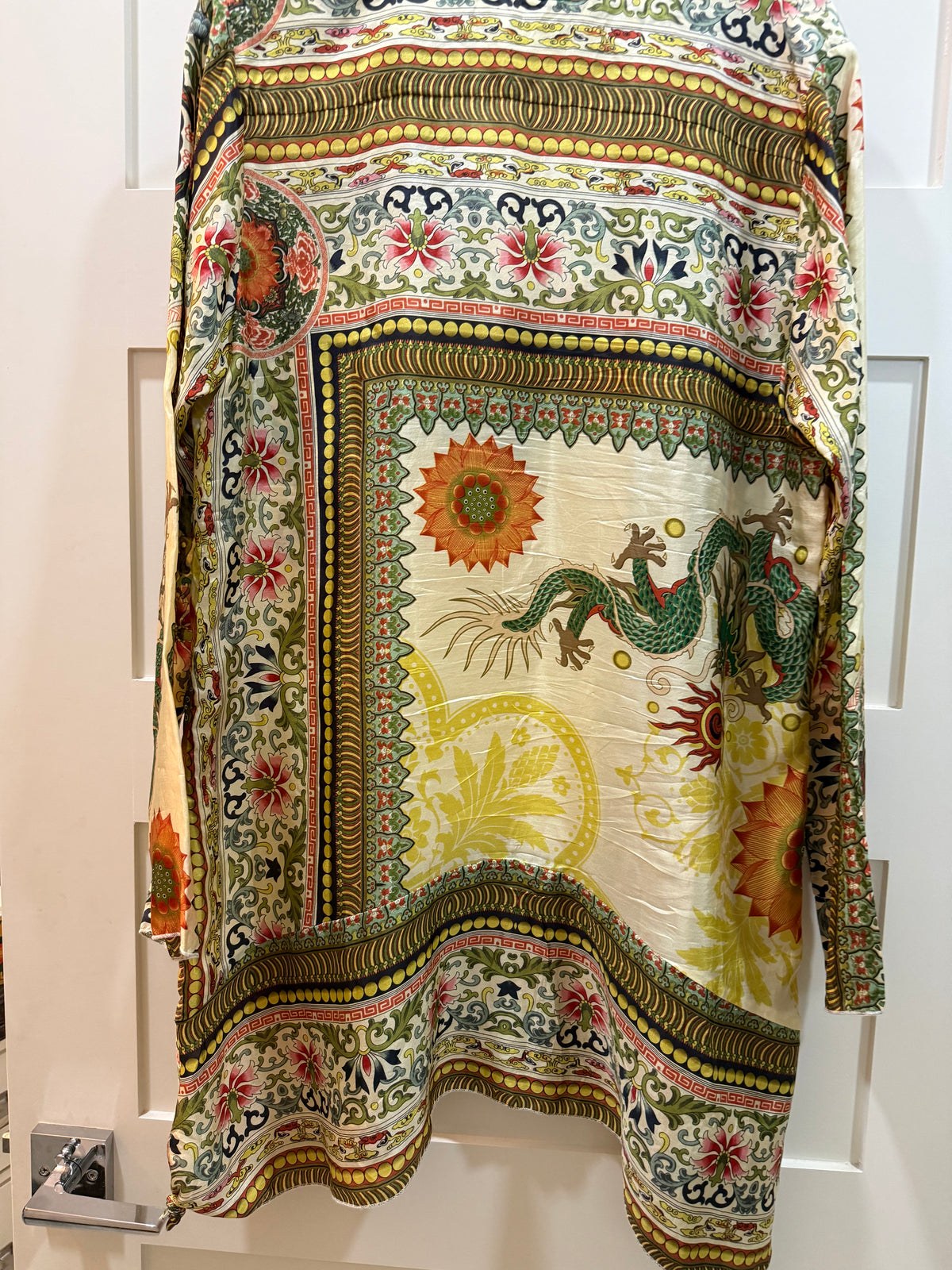Johnny Was Ornate Baroque Print Tunic Blouse