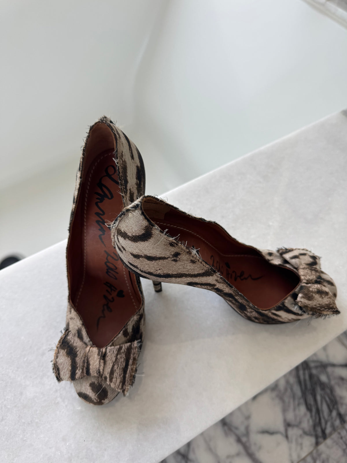 Lanvin Animal Print Pump