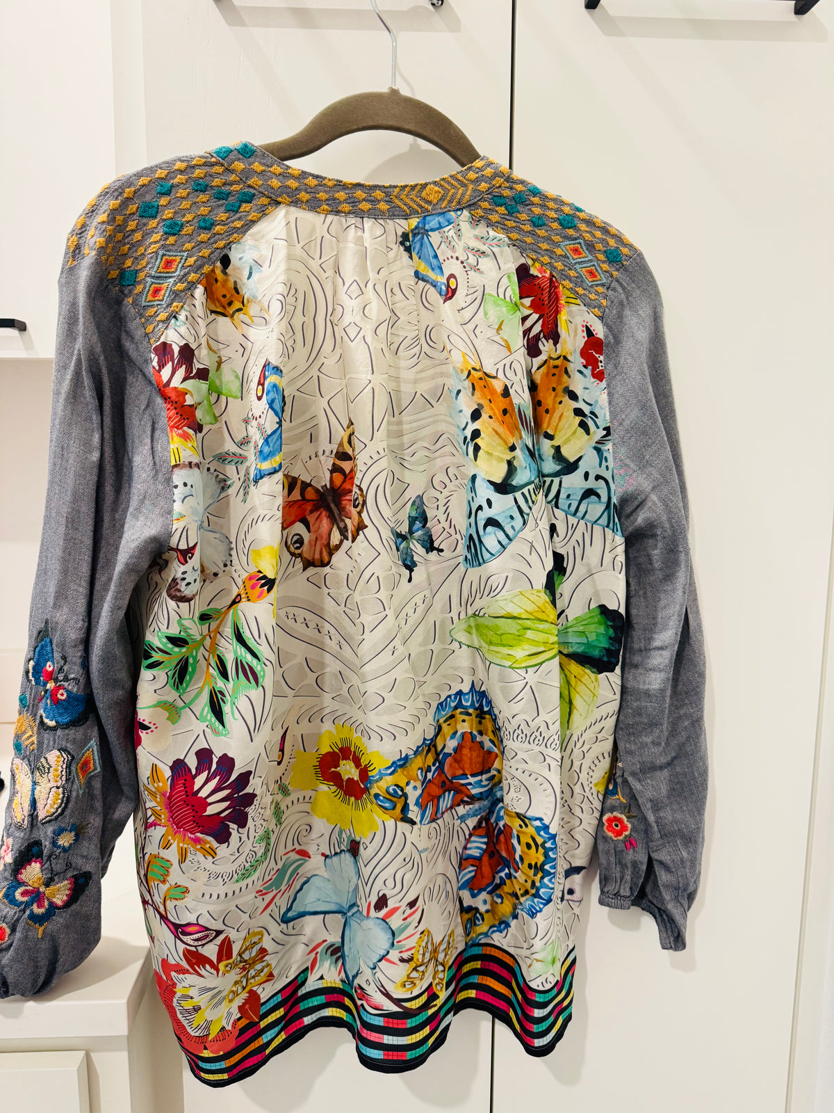 Johnny Was Mariposa Effortless Peasant Blouse