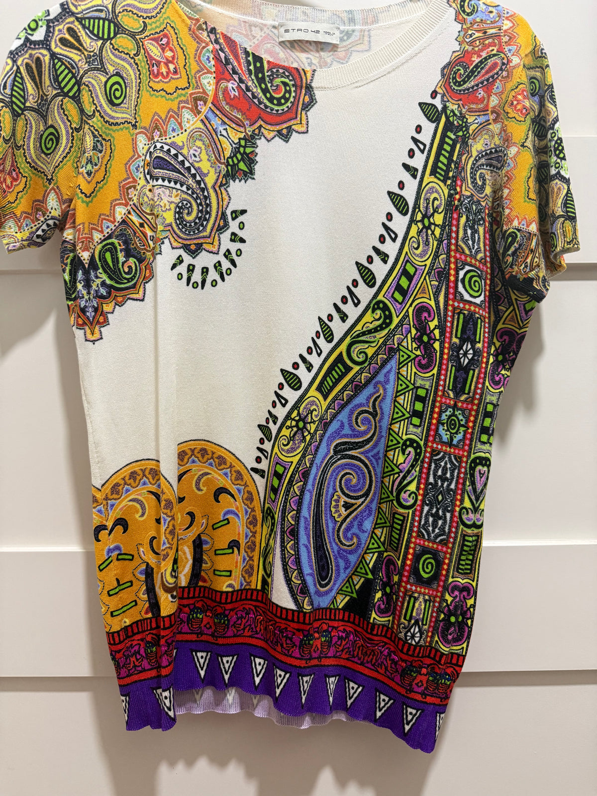Etro Multicolor Paisley Print Blouse