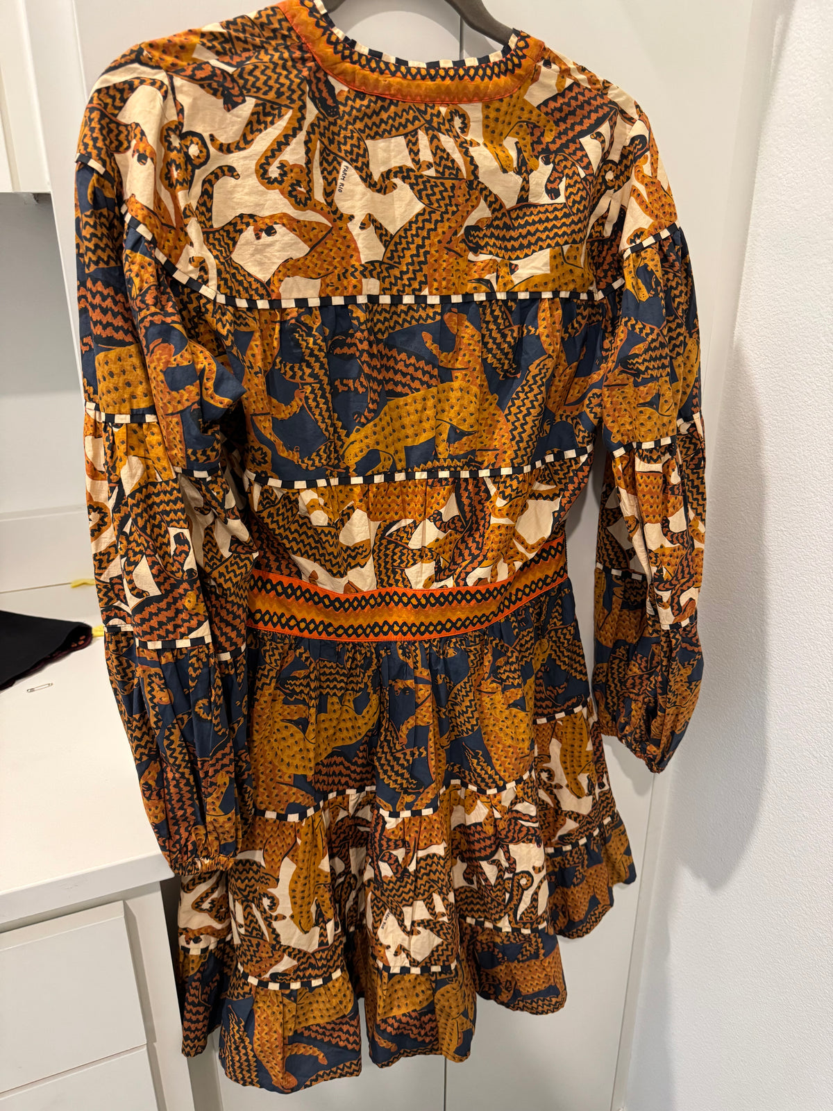 Farm Rio Geometric Patterned Button Front Dress