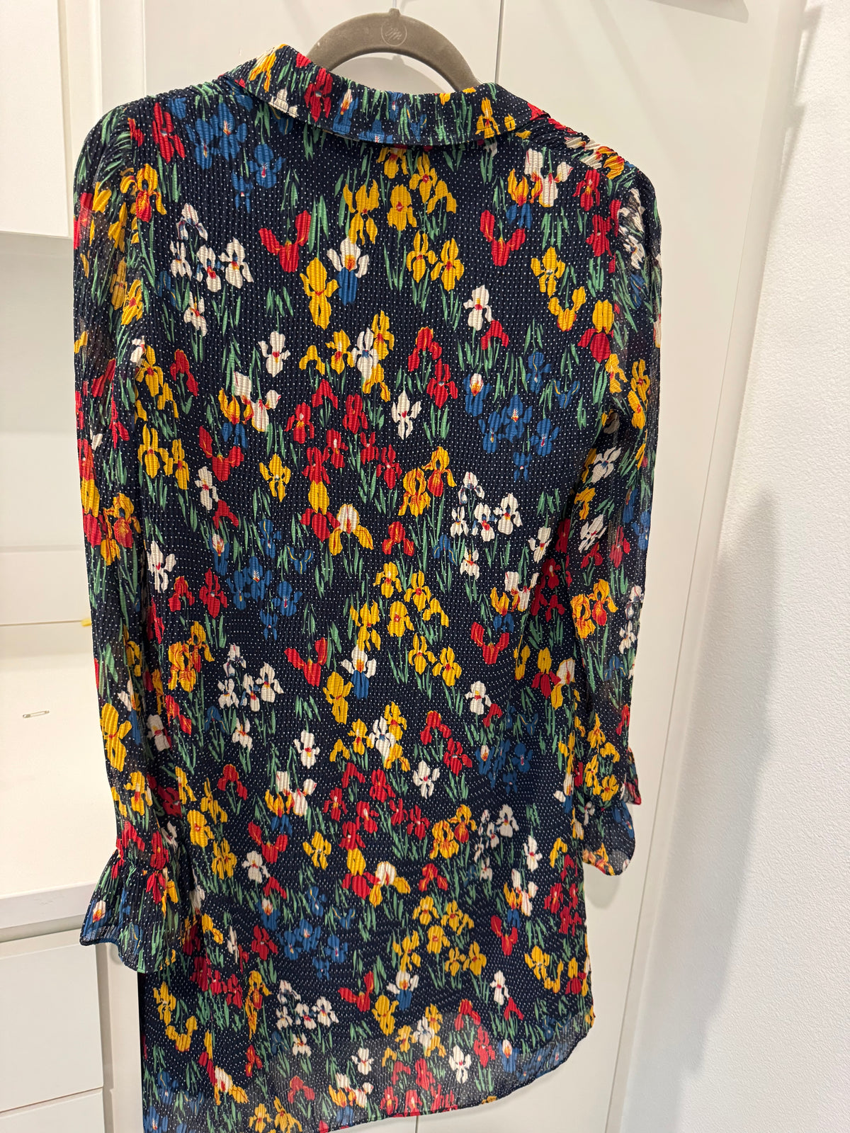 Tory Burch Floral Print Long Sleeve Dress
