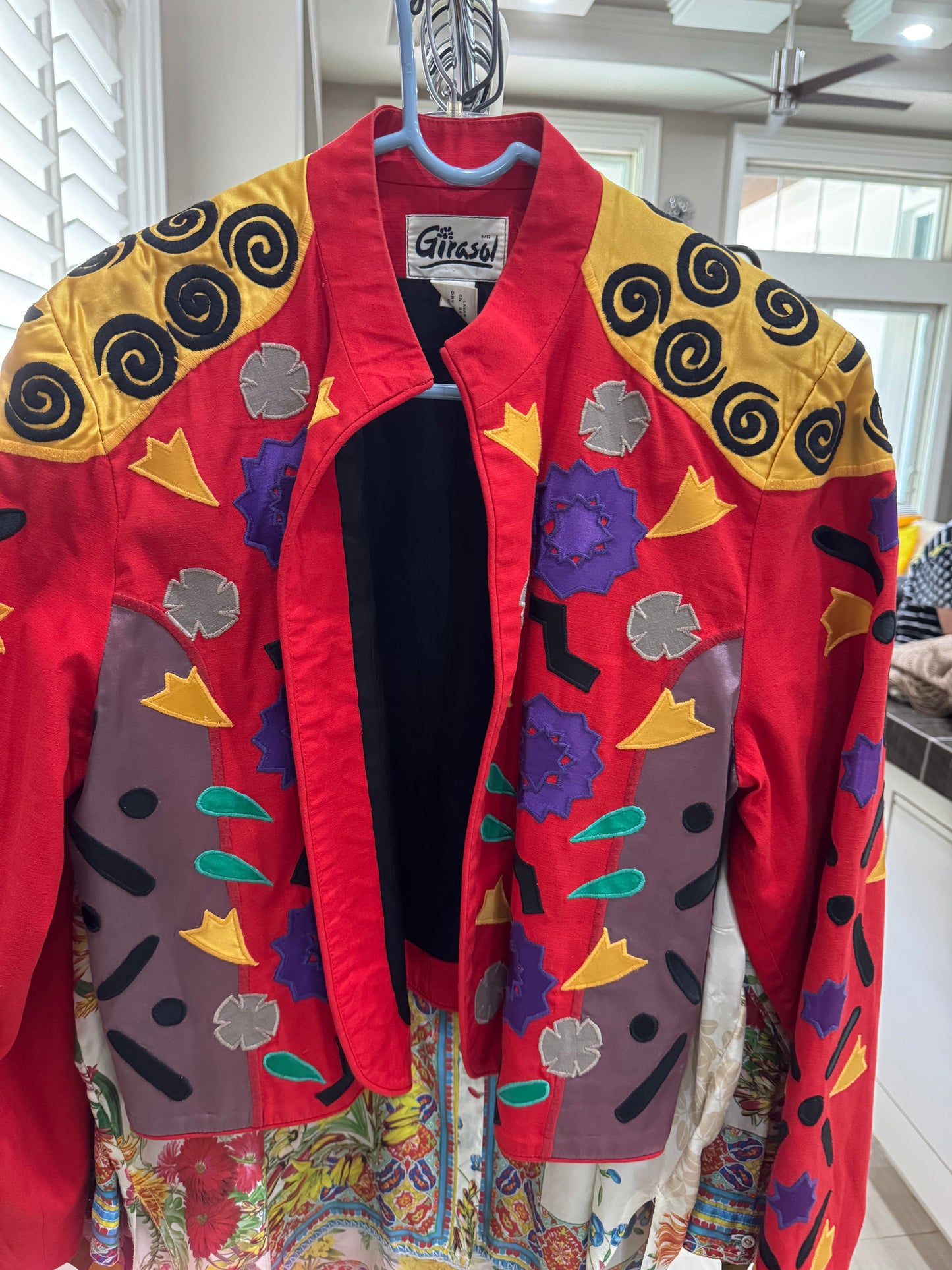 Mr. Girasol Vintage Appliqué Jacket